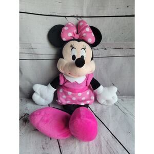 Disney Minnie Mouse Stuffed Animal Plush Doll Pink 18 Inch